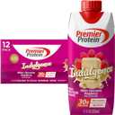 Premier Protein Shake INDULGENCE, White Chocolate Raspberry, 30g Protein, 170 Calories, 3g Sugar, 11 fl oz, 12 Pack ,BBD: 10/26/2026