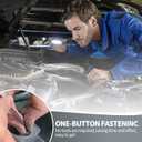 Pakalife 100 Pcs Nylon Universal Cable Tie BuckleHeavy Duty Black Zip Ties with Pin&Button Design,Plastic Cable Tie for Car Body Fasteners,Twist Ties For Car Auto Fixing,Home Improvement(100Pcs)