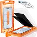 UNBREAK TOP 9H+ Glass 2+2 Packs for iPhone Air Privacy Screen Protector with Camera Lens Protector [Zero Bubble][10X Military Protection] 17 Air 6.5" Tempered Glass Full Edge Coverage,Case-Friendly