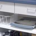 PrepWorks Collapsible Dish Drainer - Space-Saving, Expandable Dish Rack for Drying Plates, Cups, and Kitchen Utensils, Extends from 16.5" to 26.75" to Fit Over Most Sinks