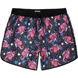 Mens Swim Trunks 5 Inch Quick Dry Bathing Suit with Pockets Beach Board Shorts Mesh Lining (Black, XL)