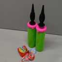 Balloon Pump Hand Two-Way Dual Action inflate 2Pack and Balloon Tying Tool in One, Handheld Air Pump Portable Manual Balloons Inflators for Party with Extra Accessories (Green)