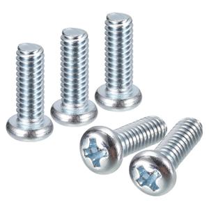 Uxcell #8-32x1/2 Pan Head Phillips Machine Screws, 100pcs Zinc Plated Carbon Steel Cross Head Screws Fully Threaded Bolts