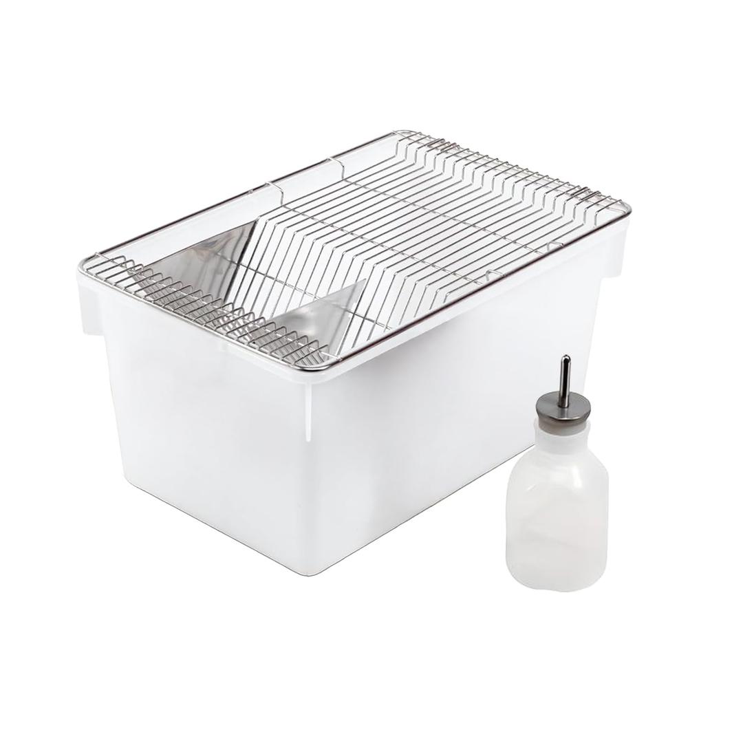 Rotulark Lab Mouse Cage, Laboratory Rat Rodent Breeding Cage, Small Animal Cage, Mouse Breeding & Weaning Cage (L)