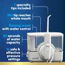 Waterpik ION Professional Water Flosser, Rechargeable and Portable for Teeth, Gums, Braces, 10 Settings, 7 Flossing Tips For Multiple Users And Needs, ADA Accepted, WF-12 White, Packaging May Vary