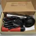 POPULO Electric Toilet Plunger High Pressure Drain Unclogger Plungers for Bathroom, Floors, Heavy Duty Versatile Home Toilet Unclogger Tool (Black)