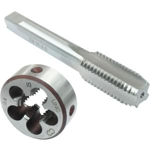 3/4"-10 UNEF Tap and Die Set, 3/4 x 10 UNEF Machine Round Die Thread Tap Right Hand for Machinists/Engineers