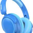 MIDOLA Kids Wireless Headphones Active Noise Cancelling Lightweight Bluetooth Headphone for Kid,Volume Limited 85/94dB Foldable Over-Ear Headset with Mic,68 Hours Playtime,for Toddler Child Blue