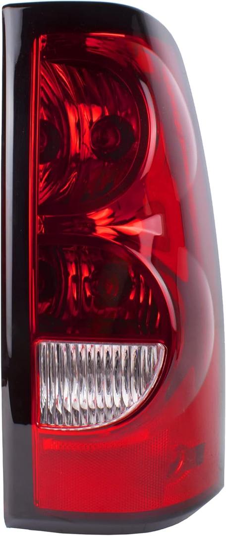 Right Passenger Side Tail Light Compatible With 2003 2004 2005 2006 Chevy Silverado 1500 2500 3500 Factory Style Tail Light - Bulb and Harness Included