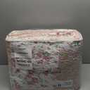 Soul & Lane Blush Bloom Cotton Quilt Set - King Size with 2 Shams, Floral Patchwork Quilted Comforter, Lightweight Country Pieced Bedspread in Blush and Pink, Roses Patch Work Bedding