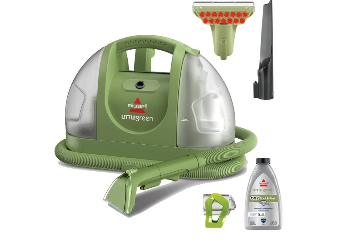 BISSELL Little Green Multi-Purpose Portable Carpet and Upholstery Cleaner, Car and Auto Detailer, with Exclusive Specialty Tools, Green, 1400B