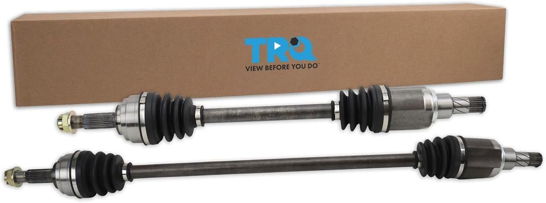 TRQ Front CV Axle Shaft Assembly Set Compatible with 2012-2018 Nissan Versa 2014-2018 Versa Note 66-6413 66-6414 391003AB0C 391013AB0C NCV53907 NCV53189