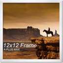 A PLUS MAX 12x12 Picture Frame White Light Weight Wall Mount
12 x 12 Inch White Wood-grain Engineered Wood Material Frame for 12by12 Square Photo Poster - 1 Pack/White/12x12