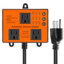 Automatic Vacuum Switch, Autoswitch for Dust Collector Woodworking Shop Miter Saw,120V/15A, Auto/On/Off 3Modes, Adjustable Delay Shutoff