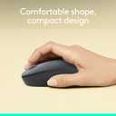 Logitech M196 Bluetooth Wireless Mouse, Compact and Portable Mouse for Laptops, Tablets and More, 12-Month Battery, Smooth Tracking, Compatible with PC and Mac, Windows and macOS - Graphite (One Size)