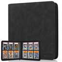 ULTRGEE Graded Card Binder, 6 Slot Storage Binder for Graded Cards - Holds 60 Slabs, Cards Display Album compatible with PSA/CGC/PCG Slabs (Black)