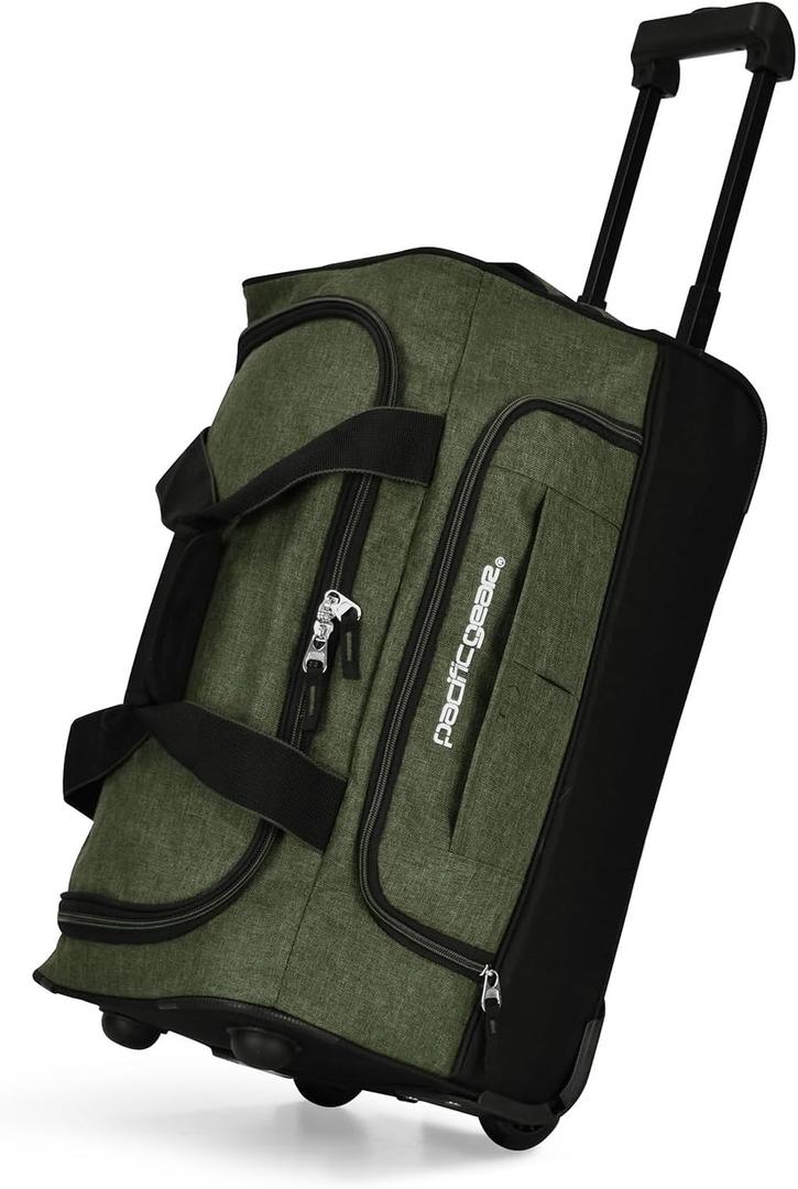 Pacific Gear Duffel Bag with Rolling Wheels, 21 Inch