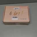 6 in 1 Hair Dryer Brush, Upgrade Detachable Blow Dryer Brush Air Styler Wrap Air Curler, Curly Twist Hot Curling Iron, Negative Ion Blow Dryer Hot Styler, Travel Hair Styling Tool (Black Gold)