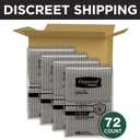 Depend Night Defense Adult Diapers, Incontinence Underwear for Men, Disposable, Overnight, Large, Grey, 72 Count