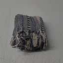 DII Farmhouse Braided Stripe Table Runner Collection, 15x72 (15x77, Fringe Included), French Blue