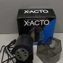 X-ACTO Pencil Sharpener, School Pro Electric Pencil Sharpener, With Six Size Dial, XL Shavings Bin, Black, 1 Count - Heavy Duty, Teacher and School Supplies