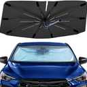 Windshield Sun Shade Umbrella for Subaru Crosstrek 2018-2025, Foldable Car Sunshade for Front Window, Highly Reflective Automotive Sun Shield Visor for UV Protection, Keep Vehcile Cool