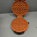 Gourmia Belgian Waffle Maker  Compact Design with Upright Storage, Adjustable Browning, and Easy-Clean Nonstick Ceramic Plates, Stainless Steel