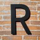 BetLight Large House Letter- 12 Inch High Rustproof Stainless Steel Distinguished Home Address Letter-Floating Designed Building Address Letter for the Modern Home/Letter R