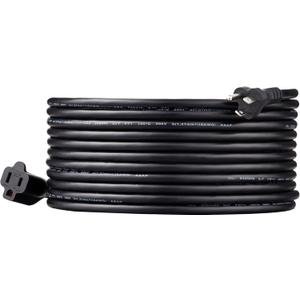 Amazon Basics Extension Cord, 25 Ft, 3 Prong Outlet Extender, Indoor Power Cord, 13 Amps, 125V, Black