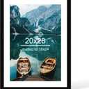 Hongkee 20x28 Picture Frame, Black Wood Style, Wall Mounting