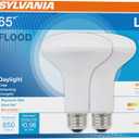 SYLVANIA LED Flood BR30 Light Bulb, 65W=8W, 10 Year, Medium Base, 650 Lumens, Dimmable, 5000K, Daylight - 2 Pack (73956)