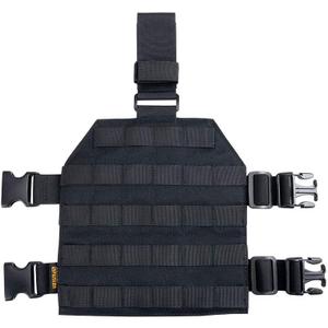 EXCELLENT ELITE SPANKER Tactical MOLLE Drop Leg Platform Universal Drop Leg Panel with Adjustable Belt & Thigh Straps (Black) EXCELLENT ELITE SPANKER Tactical MOLLE Drop Leg Platform Universal Drop Leg Panel with Adjustable Belt & Thigh Straps (Black)