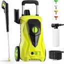 Electric Pressure Washer 4550 PSI Max 3.2 GPM Portable Power Washer with 4 Quick Connect Nozzles&Foam Cannon, 25 Foot Hose,16.5 Foot Power Cord, for Cars, Driveways, Patios, Home and Floor Cleaning