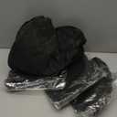 Oversized Clear Hat Storage Box for Women 16.5 x 10.4 Inch Cowboy Hat Storage Box with Lid Hats Bags for Travel Holds up to 7 Caps(Black,4 Pack)