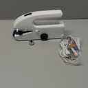 Handheld Sewing Machine for Beginners, Portable Mini Sewing Machine with Two Speed Modes, Easy to Operate and Fast Stitch Suitable for Clothes, Fabrics and Quick Home Repairs (White)