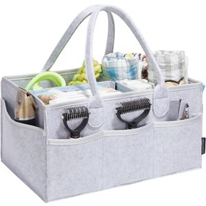 Pet Grooming Tote, Dog Grooming Supplies Organizer, Travel Outdoor (Bag ONLY) (Sliver Grey)