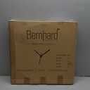 Bernhard Products Large Decorative Wall Clock 20 Inch Silent Non Ticking Battery Operated Quartz Vintage Stylish with Rustic Black Rim for Home Living/Dining Room Kitchen & Over Fireplace