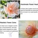 Giant Flowers for Decoration,Wedding Reception Essential Decoration,5.6 Ft Big Artificial Silk Flower with Stems and Stands,Party Banquet Background DecorHome DecorOrange Champagne