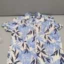 The Children's Place, Boys, Short Sleeve Button Down Shirt, Pearl Blue Tropical, XX-Large