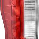 CHEDA Left Driver Side Taillight W/o Bulbs Fit F250 F350 Super Duty 2017-2019 Fit Factory Taillamp w/o Blind Spot Monitor Model Rear Lamp Assembly Pilotos Traseros Conjunto