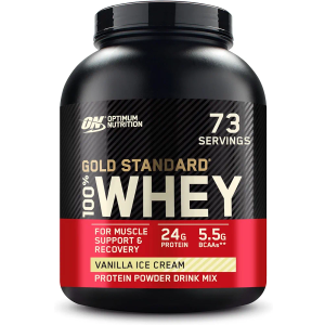 Optimum Nutrition Gold Standard 100% Whey Protein Powder, Vanilla Ice Cream, 5 Pound 