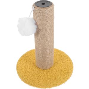 Cat Scratching Post for Kittens Wear-Resistant Scratch Pole Hanging Toy Easy to Install Single Column Cat Climber for Indoor Use and Material