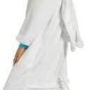 brableewear Adult Pajamas Dragon Animal Onesie Halloween Cosplay Costumes Homewear One-Piece Jumpsuit (Small, White)