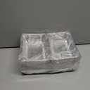 Goiio 25 Pcs Clear Hoagie Container, 7.3 x 4.9 x 3.8 inch Plastic Hinged Food Container, Disposable Clamshell Take Out Food Containers for Salads, Hamburger, Fruit, Cake, Cookie, Sandwiches