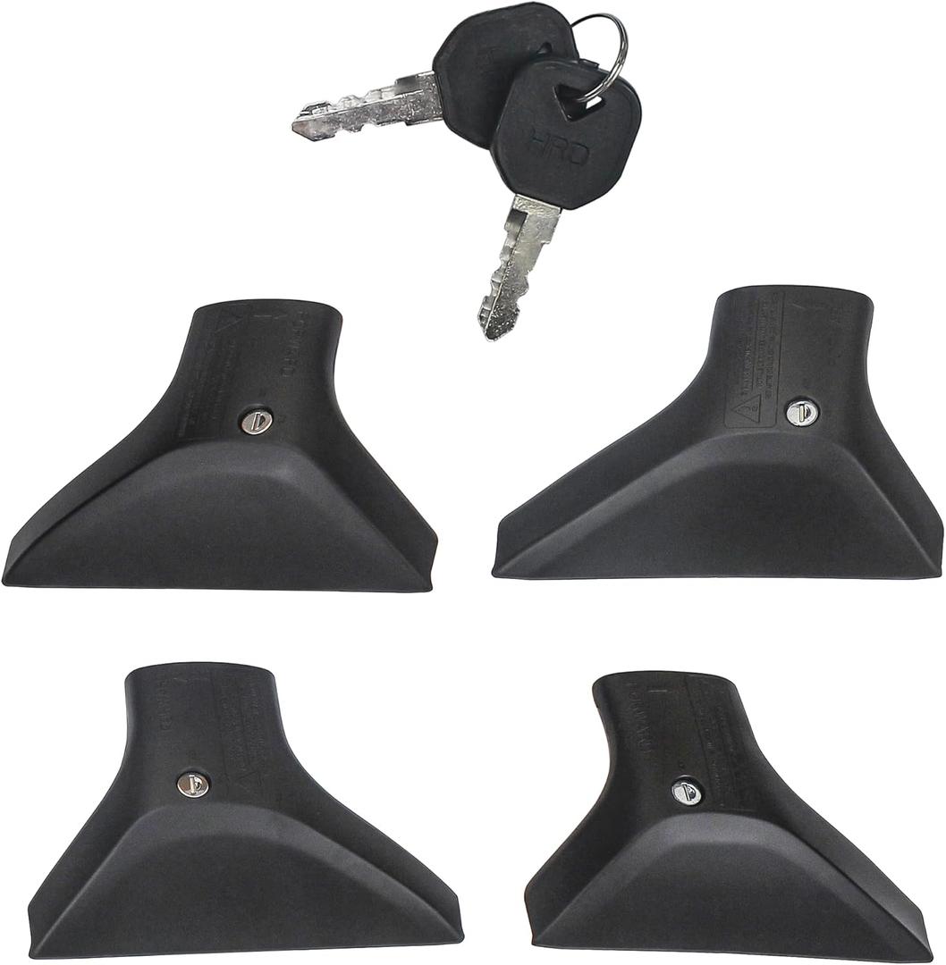 Cover and Key Replacement 4pcs for Toyota RAV4 2019-2025 Roof Rack Cross Bars
