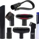 1 1/4" Shop Vacuum Cleaner Attachments Brushes for Vac Accessories 1/4 inch 1 3/8 inch, Set of 8 (vacuum brush kit 8 pack)