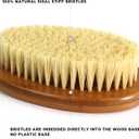 ICANdOIT-17.71Inch Natural Stiff Sisal Bristles Anti-Slip Long Handle Bath Brush,Bent Handle Shower Scrubber for Exfoliating,Shower Back Brush,Exfoliation Set with Pumice Stone(1 Pack)