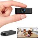Mini Camera Wireless | HD Nanny Cam, 10hr Continuous Recording WiFi Small Camera, FREE Cloud & SD Storage, No WiFi Needed Mini Camera, Night Vision& Motion Detection for Pet/Baby/Nanny Surveillance (Black)