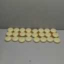 Homemory 24 Pack 3 Flameless Led Floating Candles, 200 Hour Battery Operated Flickering Waterproof Tealights for Cylinder Vases, Centerpieces at Wedding, Party, Pool, Holiday (Ivory Base)