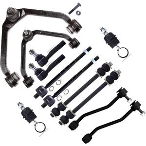 SCITOO 12pcs Suspension Kit 2 Rear 2 Front Sway Bar End Link 2 Lower Ball Joints 2 Upper Control Arm 2 Outer 2 Inner Tie Rod End fit 1995-2001 for Ford EXPLORER 2004-2011 for Ford RANGER